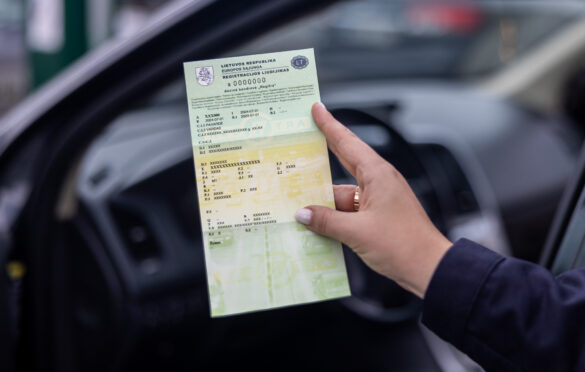 Registracijos liudijimas rankose